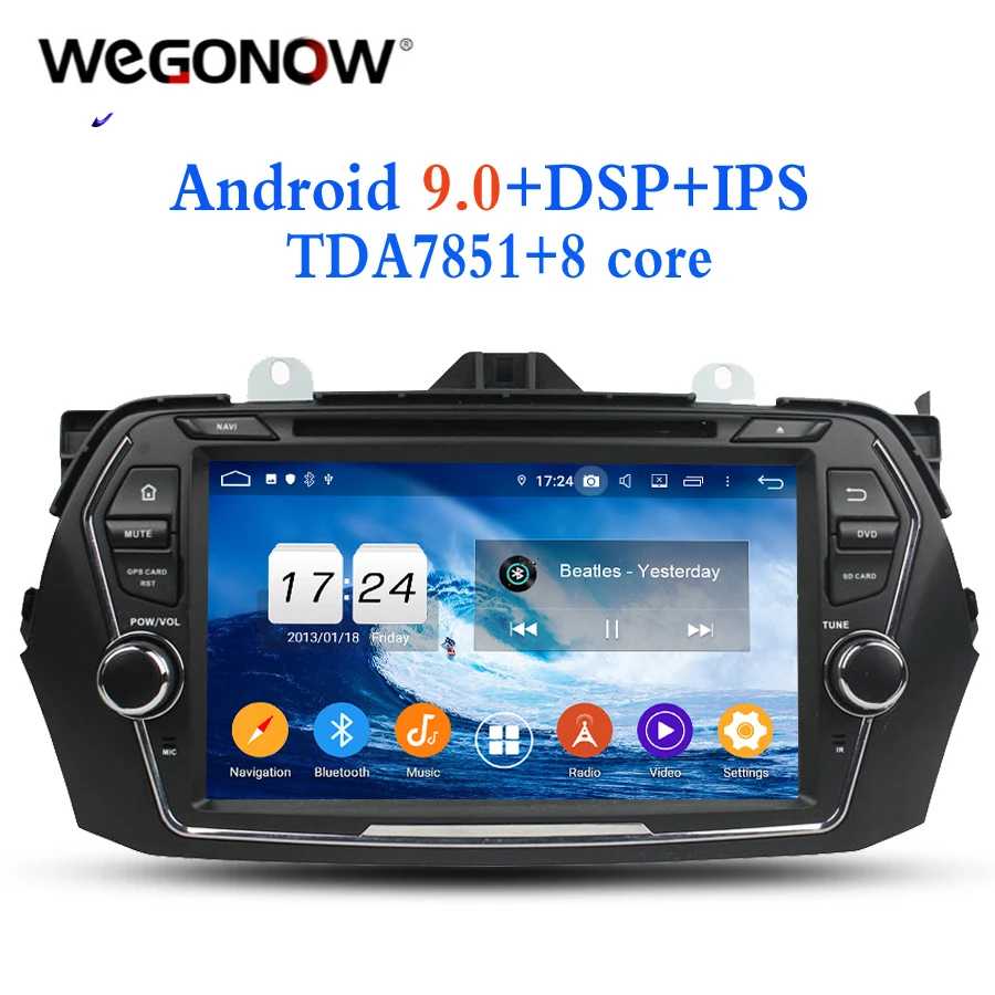 TDA7851 Android 9 0 Восьмиядерный 4 Гб ОЗУ для Suzuki ciaz 2015 2016 2017 автомобильный dvd-плеер gps