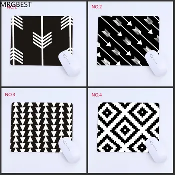 

MRGBEST Black and White Creative Line Mouse Pad Good Quality Game Players Mat To Gaming Art s Rubber Desk Mats