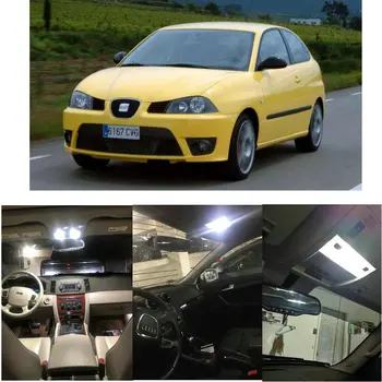 

LED Interior Car Lights For Seat ibiza 3 6k1 hatchback mk3 6L1 mk4 6j5 6p1 car accessories lamp bulb error free