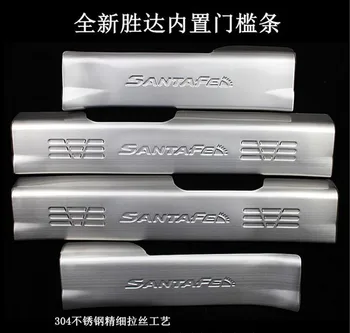 

High quality stainless steel Scuff Plate/Door Sill Door Sill For 2013-2018 Hyundai SantaFe ix45 Car styling