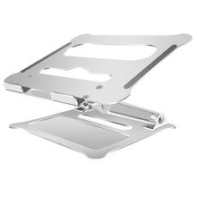 Подставка для ноутбука, серебристая алюминиевая офисная подставка для ноутбука, складная Портативная подставка для ноутбука, подставка для радиатора, подходит для 11-17 дюймов