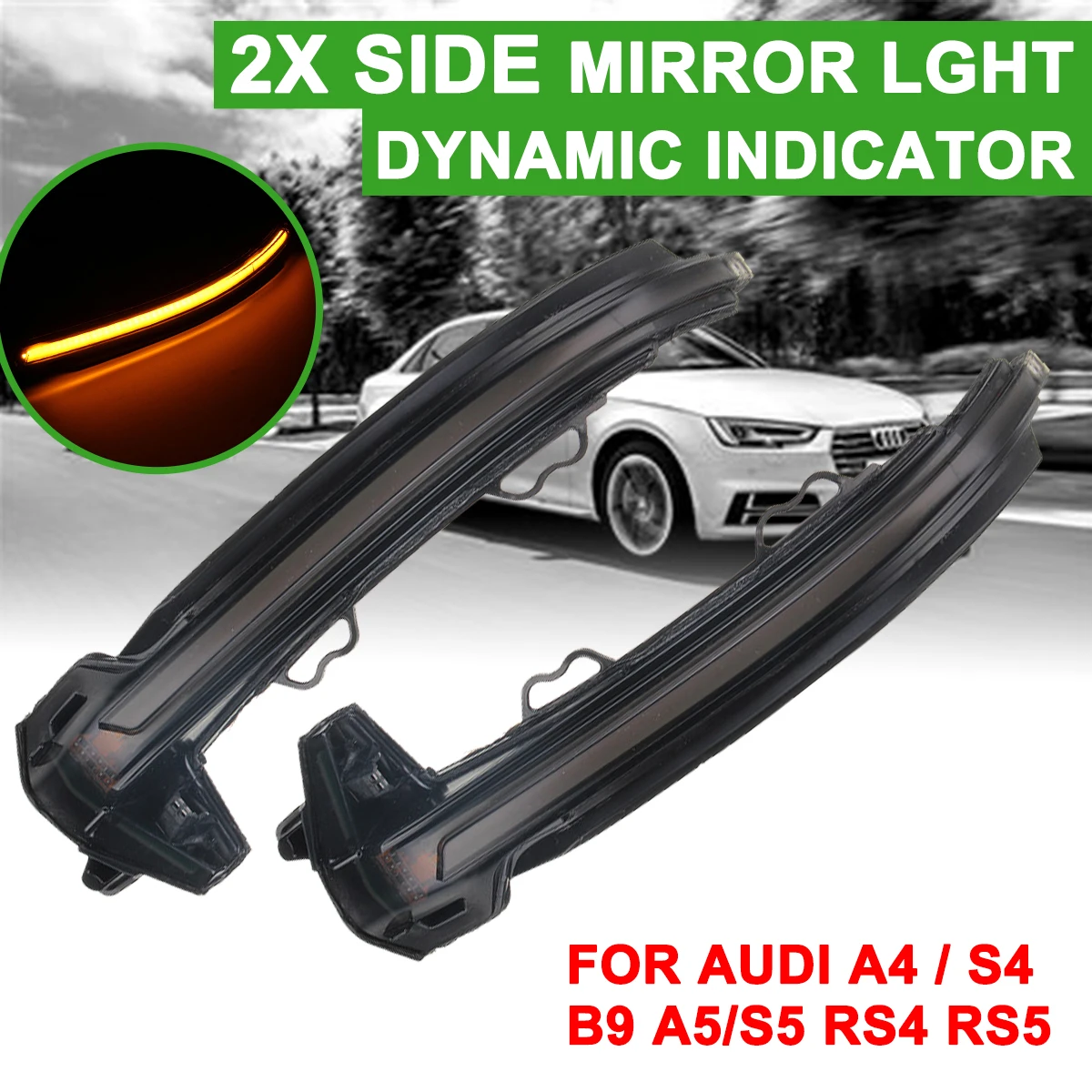Для Audi A4/S4 B9/8W A5/S5 B9/8F 1 пара светодиодных дневных противотуманных фар для
