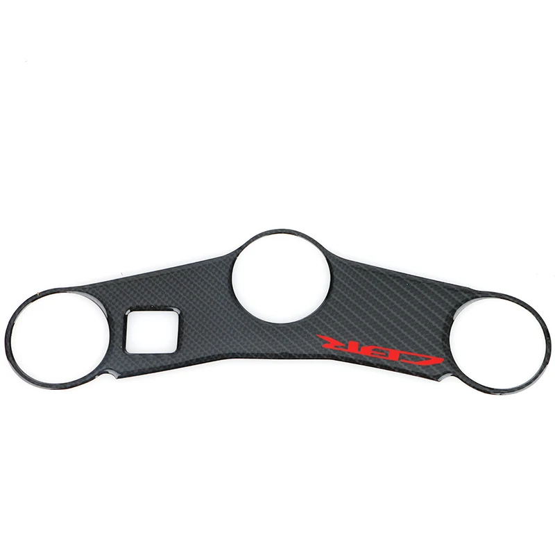 Для CBR600RR RR CBR600 600 2003-2004 углеродное волокно узор Топ тройной зажимной хомут мотоцикл S1000RR стикер чехол