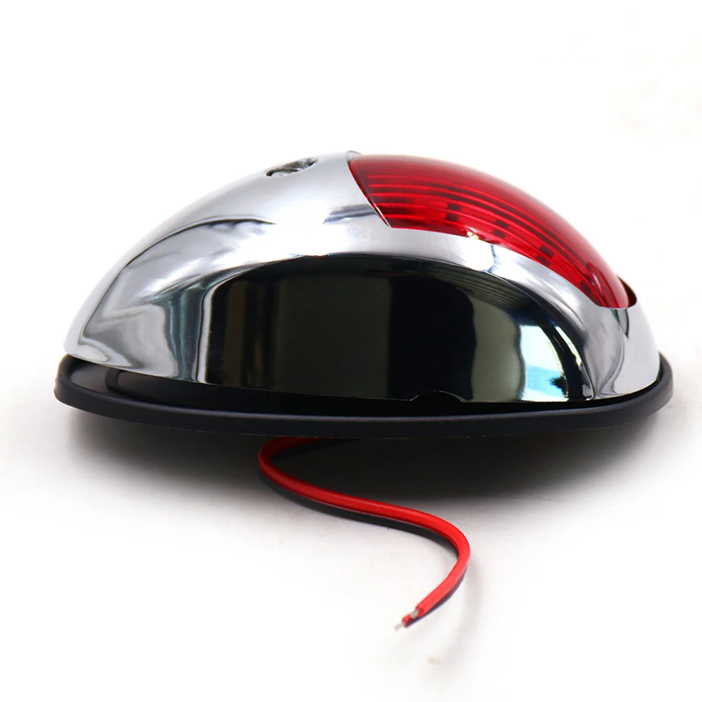 2pcs Green and Red Boat Bow Navigation Light, Stern Lights Side Lamp for Marine Yacht Kayak