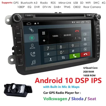 

Ossuret 1280*720 android 10 Car DVD Navi Stereo for V W Volkswagen SKODA GOLF 5 Golf 6 POLO PASSAT B7 T5 CC J ETTA TIGUAN 2GRAM