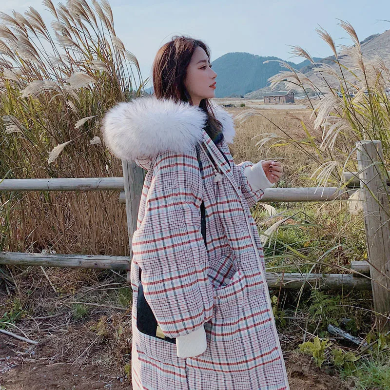 Длинное пальто женская зимняя пуховая куртка женская Manteau Femme Veste Hiver Большие размеры шляпка хараджуку ropa mujer YL264 - Цвет: Photo Color