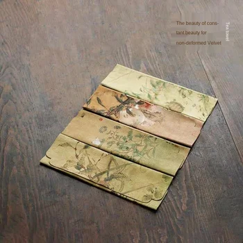 

Velvet Tea Towel Absorbent Zen Chinese Style Vintage Tea Art Tea Cloth Tea Mat Kung Fu Tea Set Tea Ceremony Utensils Tea Towel