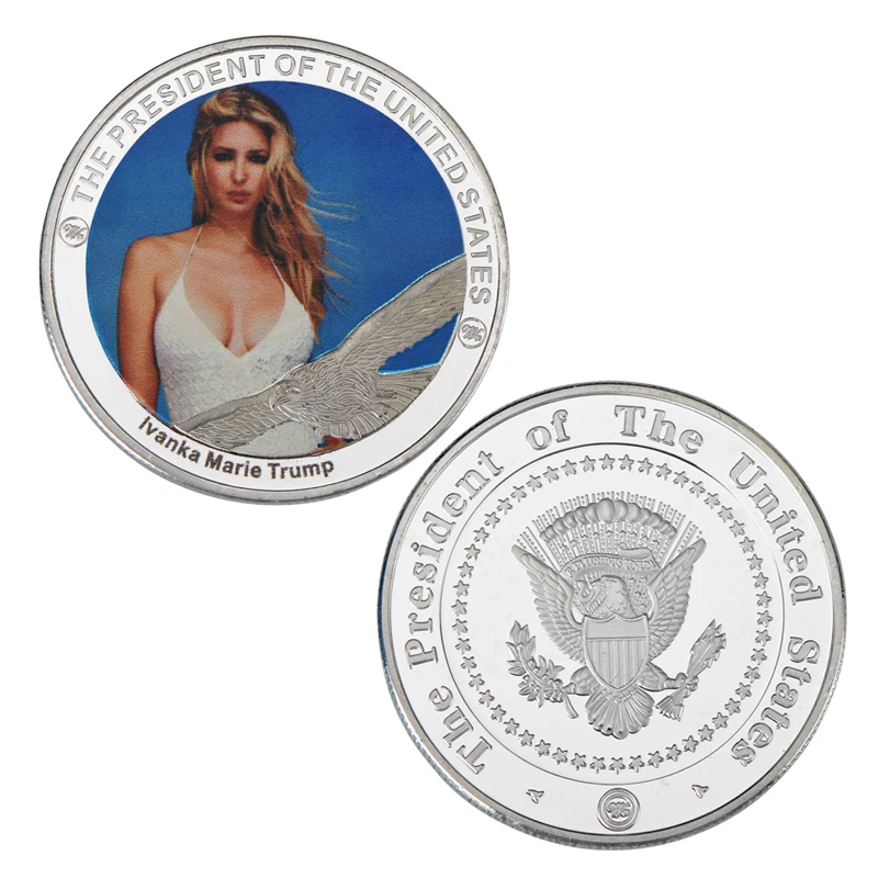 Ivanka Trump Посеребренная монета для первой дочери США Сексуальная модель
