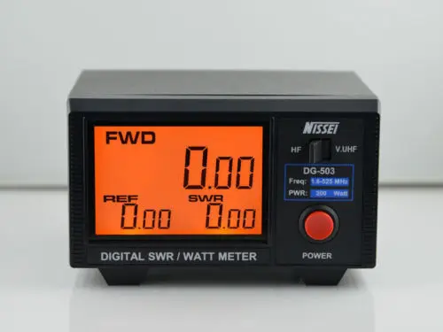 Nissei DG-503 Digital LCD 3.5" SWR & Watt Meter for Two-way Radios,walkie talkie