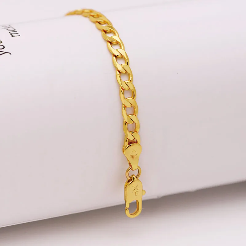 プラチナ ラレックス 18金 シルバー まとめ売り 0830-S3784s XP Jewelry -- (18 cm x 5 mm ) 1:1 24 k Żółte złoto Kolor