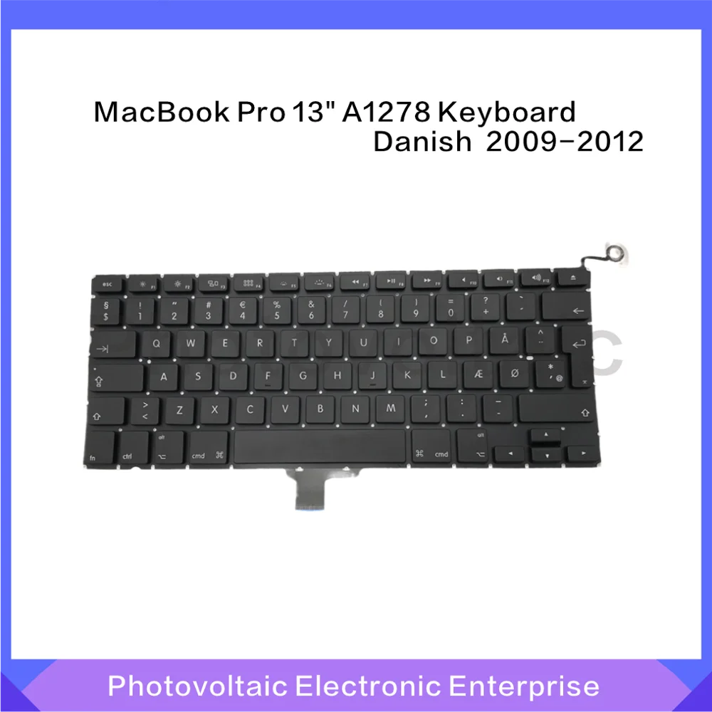 Новая Датская клавиатура для Macbook Pro 13 &quotUnibody A1278 2009 2010 2011 2012|Клавиатуры замены| |