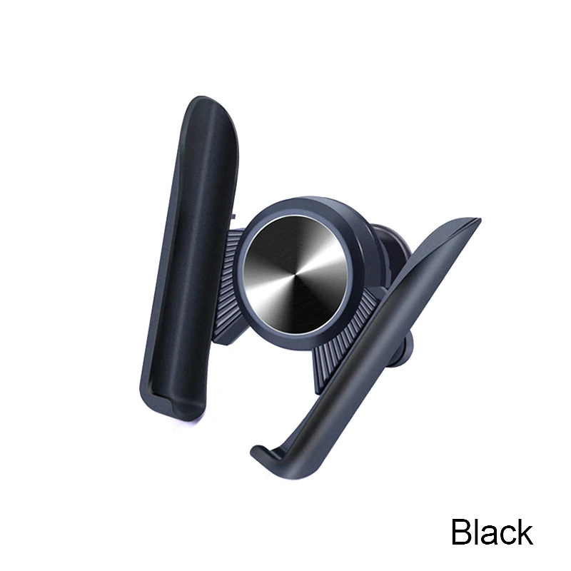 Универсальный гравитационный Автомобильный держатель для телефона Air Vent крепление зажим подставка для смартфонов автомобильный 360 Кронштейн Немагнитный мобильный стенд - Цвет: Черный