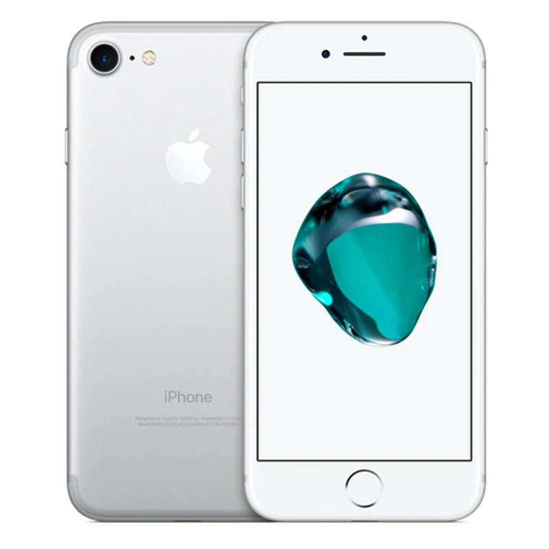 Silver Apple iPhone 7 отпечатков пальцев 2 Гб Оперативная память 32/128/256 ГБ Встроенная память iOS 4 аппарат не привязан к оператору сотовой связи для разблокированного мобильного телефона, 12.0MP gps четырехъядерный мобильный телефон - Цвет: Silver