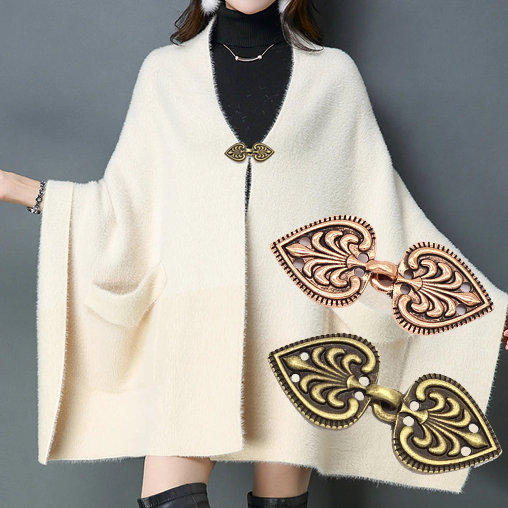 

Fashion Retro Plating Duckbill Buckle Clothing Decor Chain Cardigan Clip Sweater Blouse Clip Clothing Decoration Brooch Pins