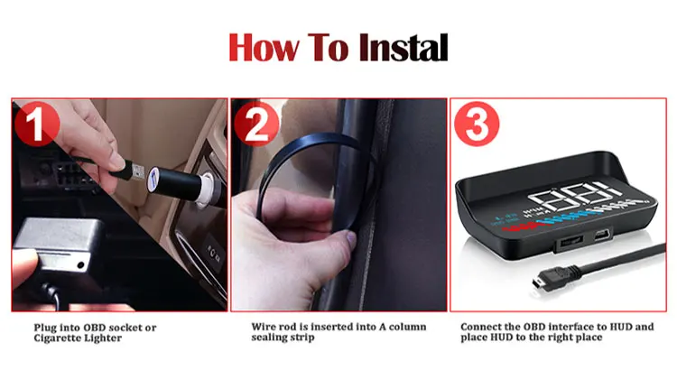 ο HUD OBD2 GPS ڵ  ִ ÷ RPM  ˶ º ǻ   Ƿ   