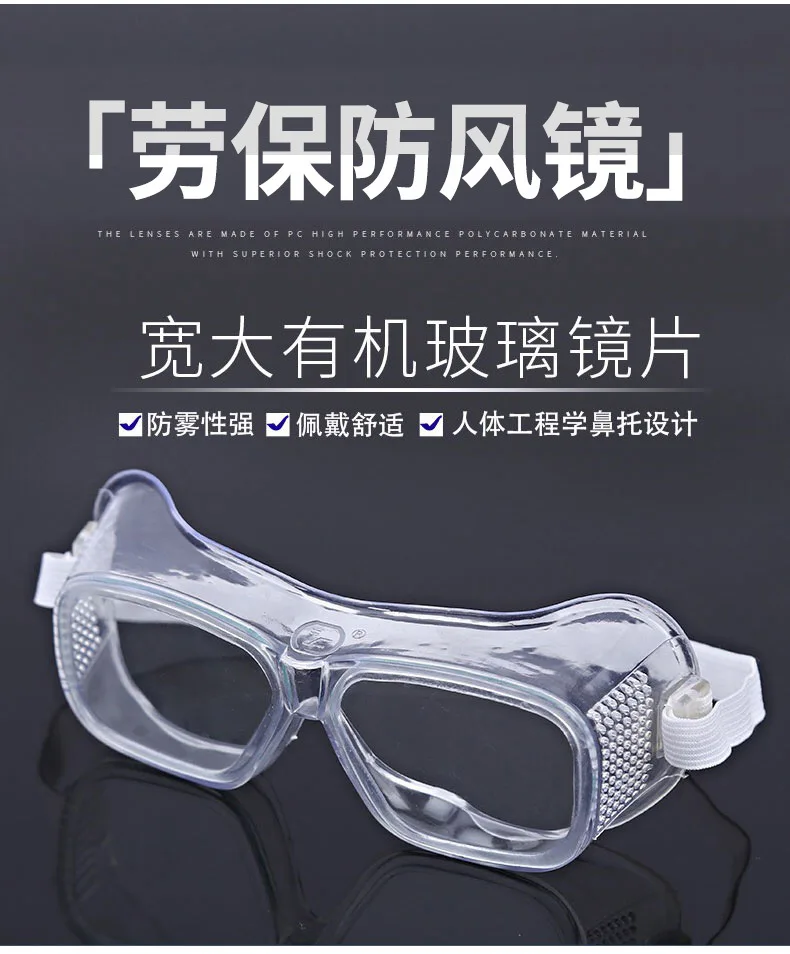 

Anti Virus Dust Splash Clear Soft Protective Goggles Personal Myopia Short sighted Strengthening Labor work glasses mask