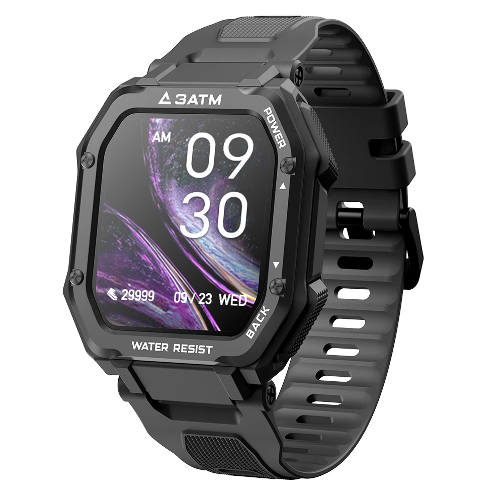 SENBONO-reloj inteligente C16 de 1,69 pulgadas para hombre, dispositivo deportivo con control de la presión sanguínea y cámara remota