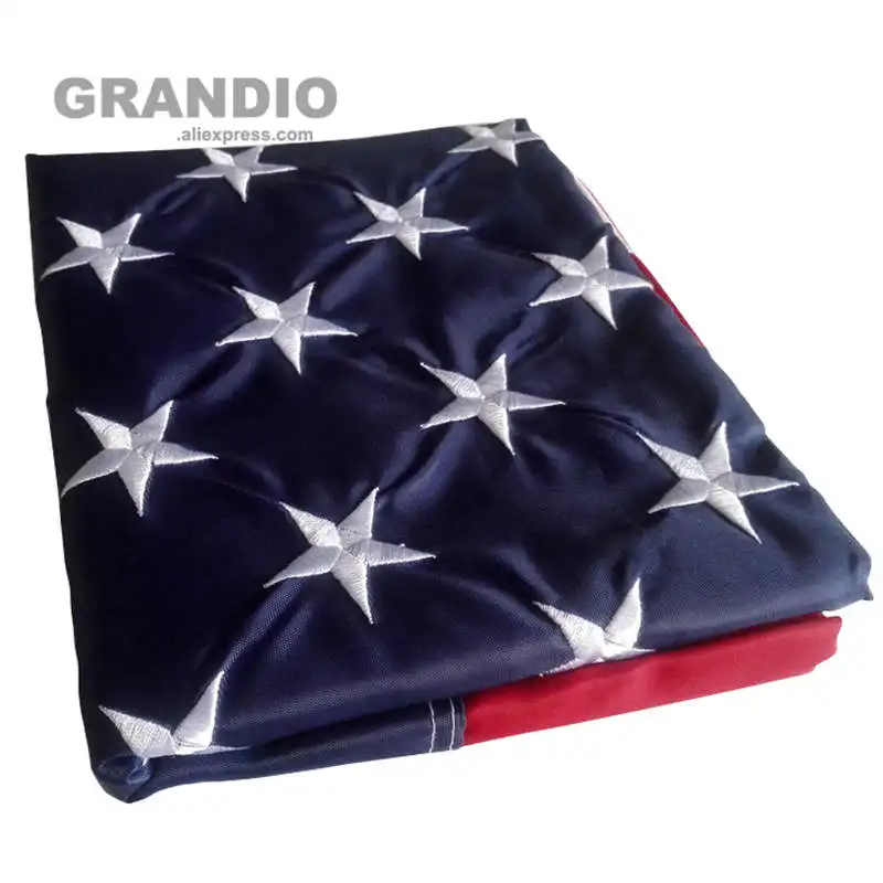 Открытый флаг США 3x5 футов водонепроницаемый нейлон вышитые звезды сшитые полосы латунные втулки американские флаги и баннеры