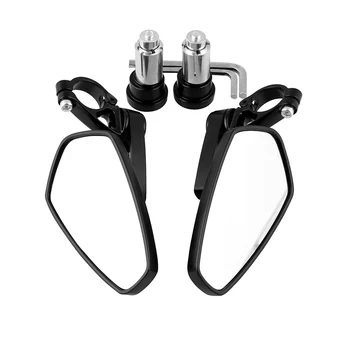 

1 Set Motorcycle Aluminum 7/8" 22mm Bar End Side Rearview Mirror Universal Motorbike Bike Handlebar Rear View Mirrors