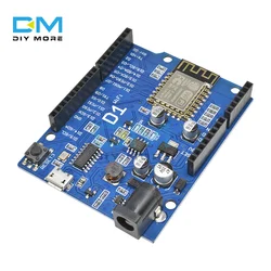 WeMos – carte de développement WiFi intelligente, électronique ESP 12E, D1, R3, CH340, CH340G, basée sur ESP8266, bouclier pour Arduino, Compatible IDE 