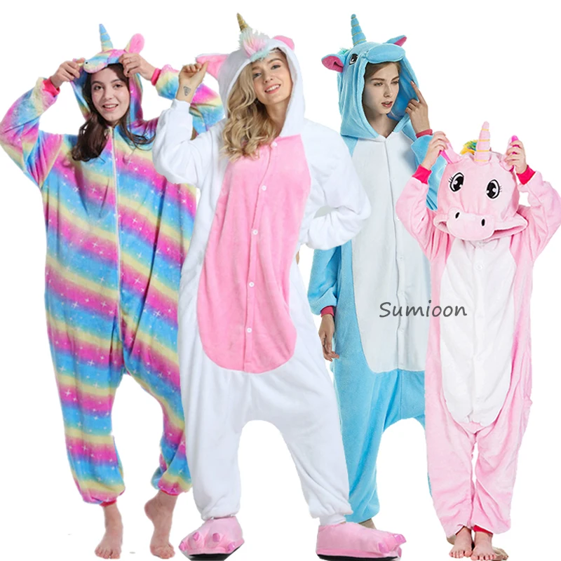 

Winter Animal Onesie Kids Kigurumi Unicorn Pajamas Sleepwear For Women Adult Pijama Baby Girl Clothes Boys Nightwear Overalls