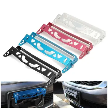 

Hot Universal Auto Car Truck Bumper Tilt License Number Plate Mount Frame Holder Bracket Silver Blue Rose Black