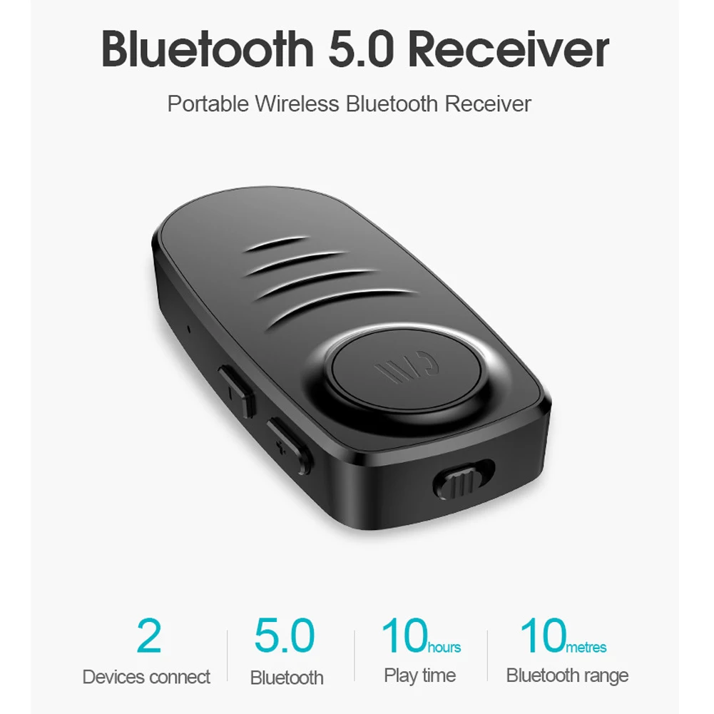 3,5 мм разъем беспроводной Bluetooth V5.0 приемник аудио адаптер автомобиля AUX Наушники Динамик