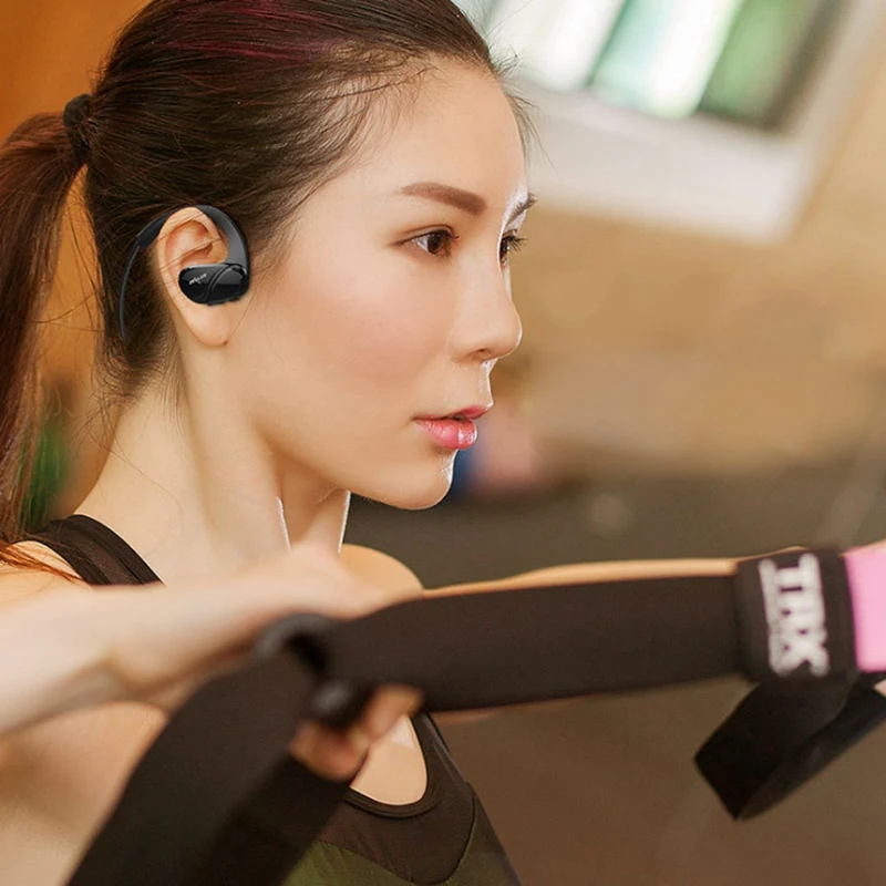 ABHU-ZEALOT H6 Спортивная bluetooth-гарнитура, Висячие Наушники 4,1, бинауральная беспроводная гарнитура для бега, затычки для ушей, водонепроницаемая Спортивная гарнитура HiF