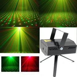 Mini projecteur Laser à activation sonore Gypsophila, lumières de fête RG, décoration d'effet de scène pour maison DJ Disco Bar classique offre spéciale 