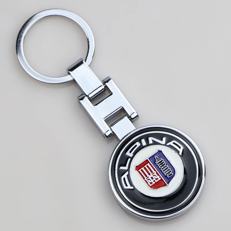 High-quality-metal-car-keychain-for-BMW-ALPINA-Tail-model-emblem-key ...