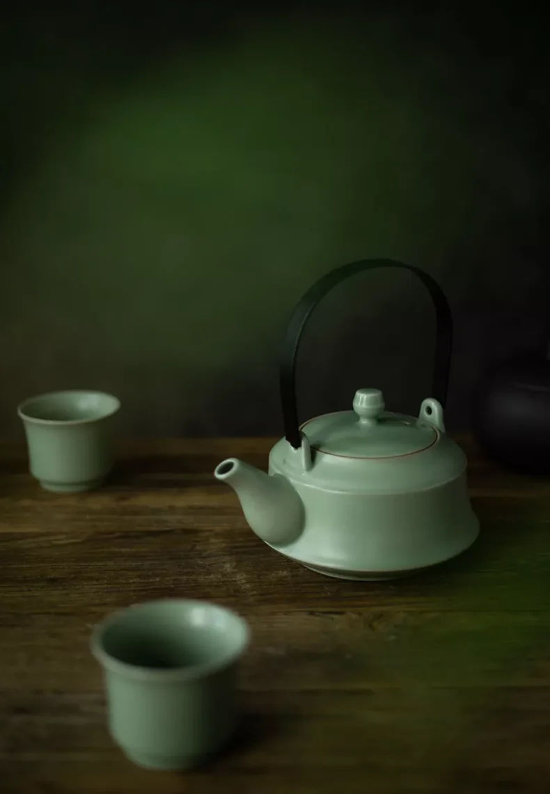 Celadon набор для чая с ручкой-обручем для галстука guan yin da hong pao и других китайских чайных серий китайские фарфоровые фигурки ручной работы для украшение для путешествия