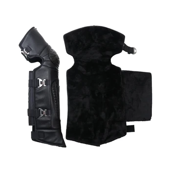 

1 Pair Safety Protective Racing Motorcycle Knee Pads Cycling Thicken Warm Gear Guards Waterproof Riding Sport Adjustable PU