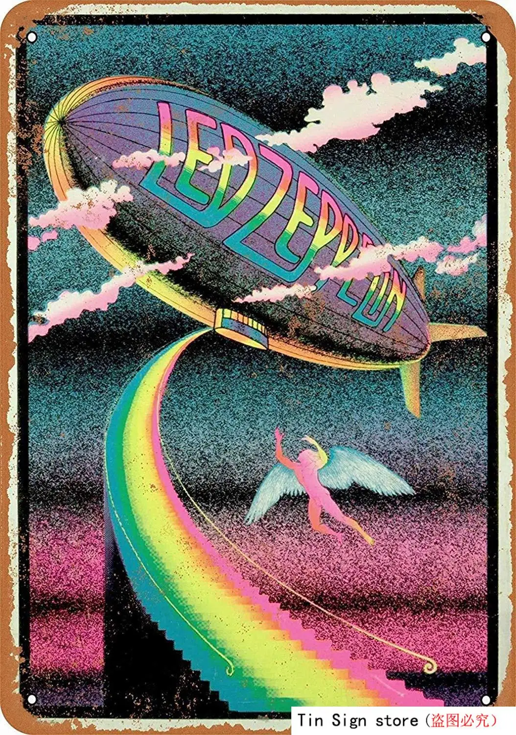 Олово знак алюминиевый металлический знак Led Zeppelin лестница 8x12 дюймов бар украшение для стен дома, паба ретро металл художественный плакат