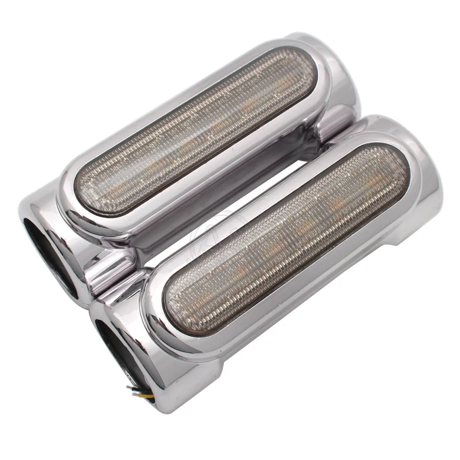 

Motorcycle Metal LED Switchback Light White DRL Amber Turn Signal For Harley Touring Cruiser Highway Crash Bar Smoke Lens