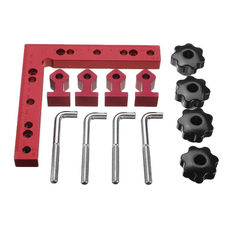 

120/140/160mm 90 Degree L-shaped Auxiliary Fixture Positioning Panel Fixing Clip Woodworking Clamping Tool