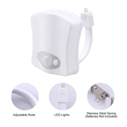 Hotsale Toilet Night Light 8 colors Waterproof Motion Sensor Toilet Seat Light WC Lamp for Children