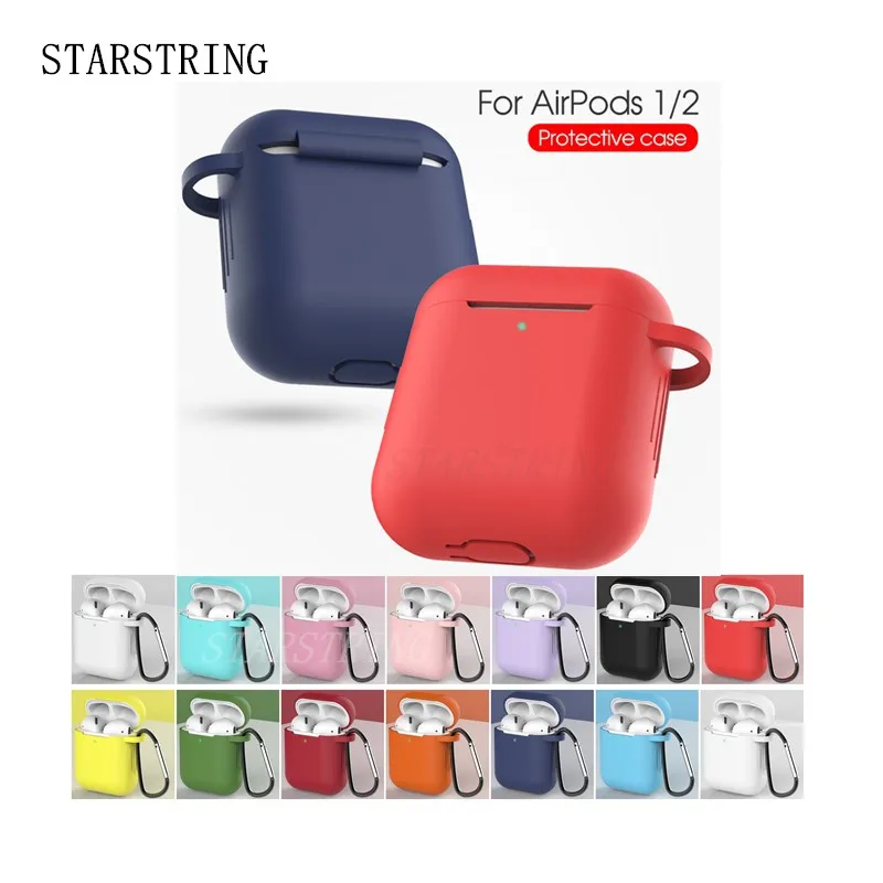 

Soft Silicone Case For Apple Airpods Case Shockproof Cover For Apple AirPods Earphone Cases for Air Pod Case Cover Airpods case