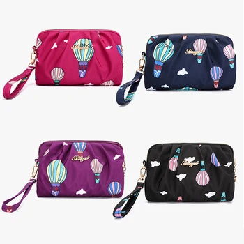 

Fold Small Square Wallet Coin Purse Bag Balloon Printing High Quality Simple Small Coin Money Bag Woman Lady Casual Bags Femme