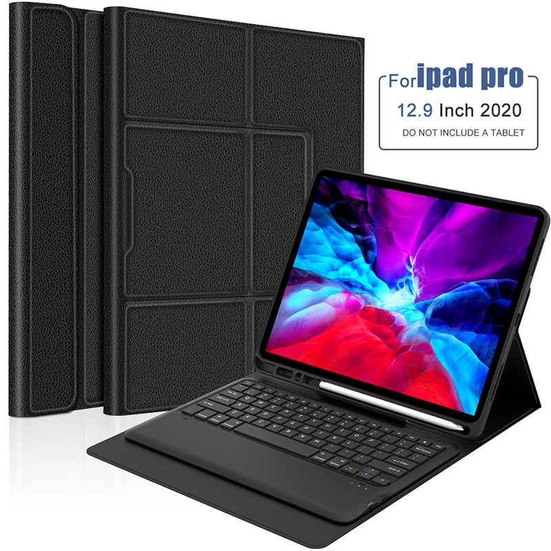 

For iPad Pro 12.9 2020 2018 Case Detachable Wireless Keyboard Leather Flip Stand Smart Tablet Cover For iPad Pro 12.9 Inch 2020