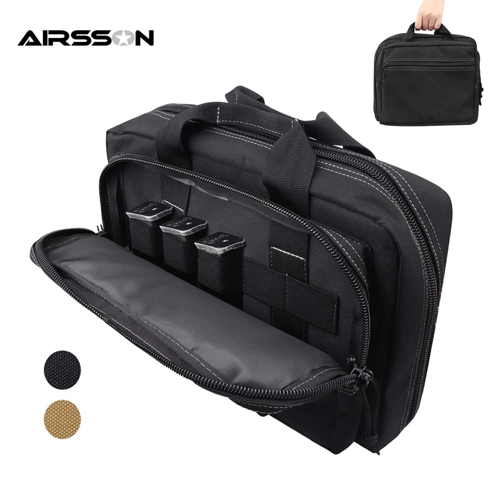 PADDED 2 sizes TACTICAL GUN PISTOL CARRY CASE BAG STORAGE POUCH
