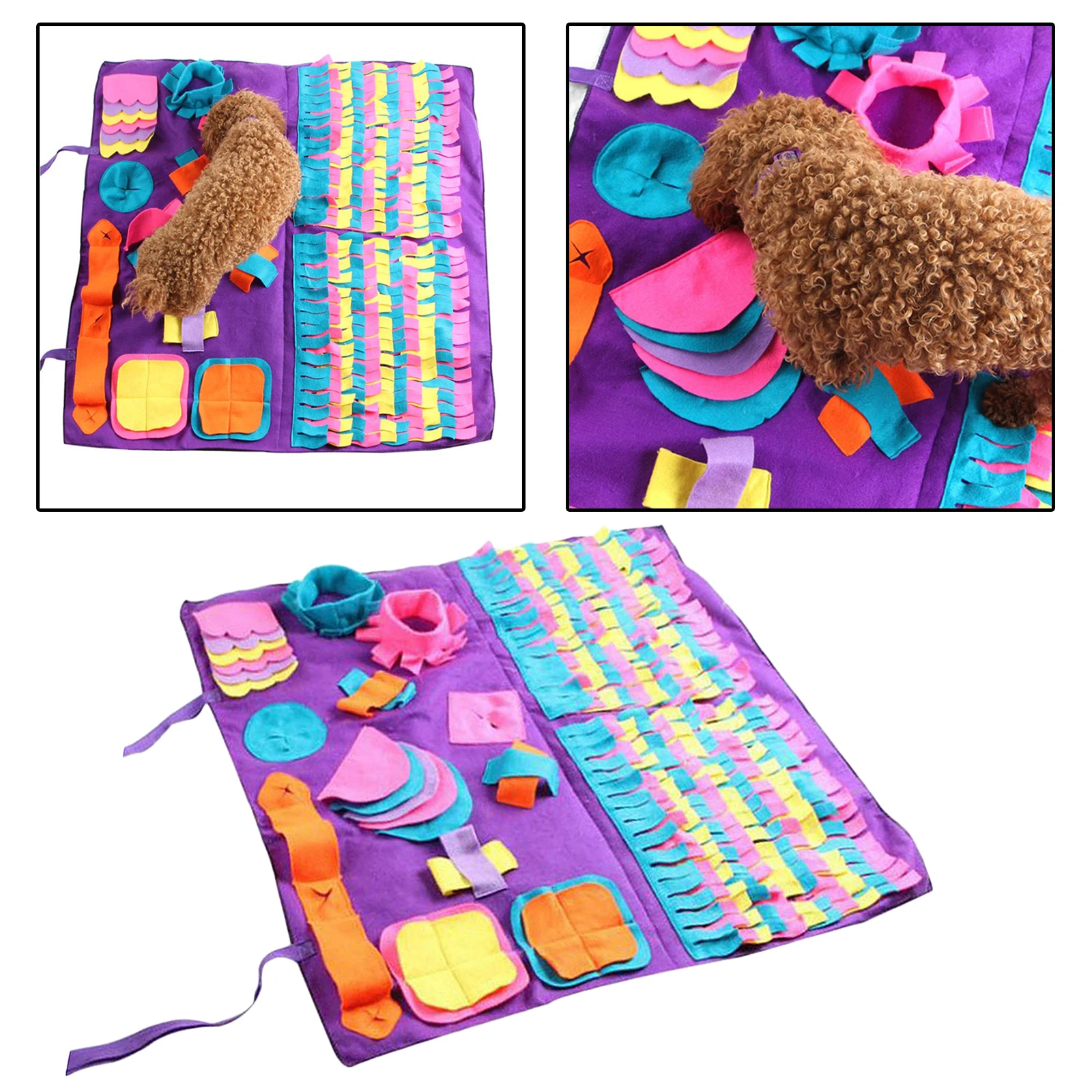Dog Sniffing Mat Nose Training Snuffle Pad Pet Feeding Training Mat Slow Feeding Mat Dogs Sniff