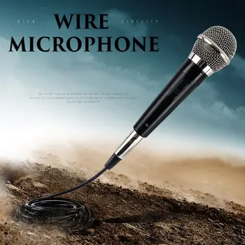 

Traditional Wired Microphone Speech Amplifier Dynamic Handheld Mic for Karaoke Singing / Guitar