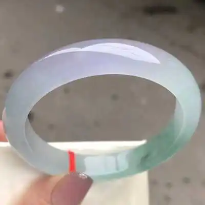 

Zheru Jewelry Natural Burmese Jade 54-62mm Two-tone Bangle Elegant Jewelry Best Gift