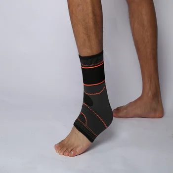 CHAOBA 1PCS 3D Weven Elastische Nylon Strap Ankle Brace Badminton Basketbal Voetbal Taekwondo Fitness Hak Protector