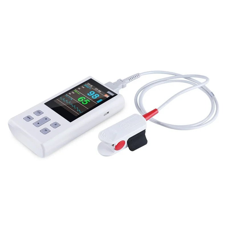 Household hand-held oxygen oximeter with probe english version | Красота и здоровье