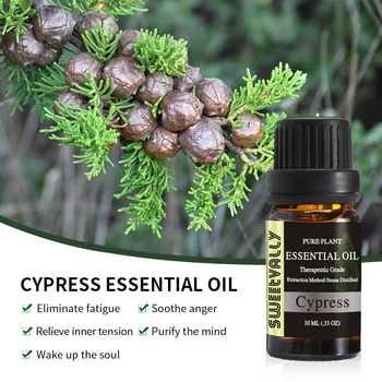 

Sweetvally Cypress Pure Essential Oils For Aromatherapy Diffusers Essential Oils Organic Body Relieve Stress Oil Skin Care Oil