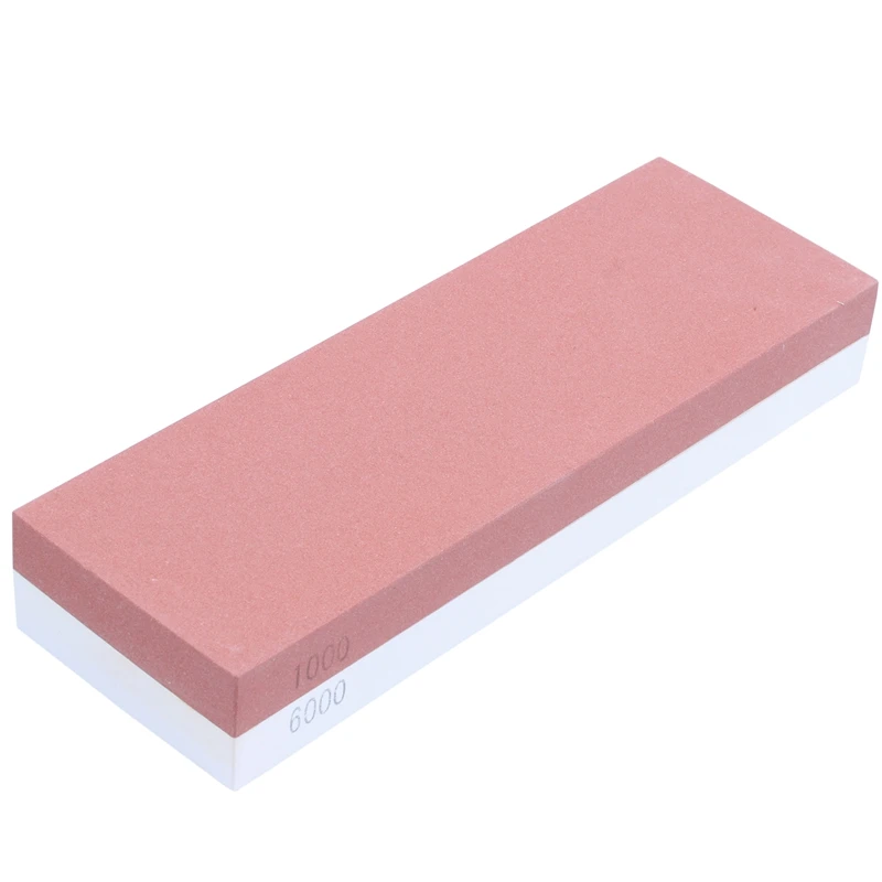 Deluxe Sharpening Stone 2-IN-1 Whetstone with Angle Guide& Non-Slip Bamboo Base 1000/6000