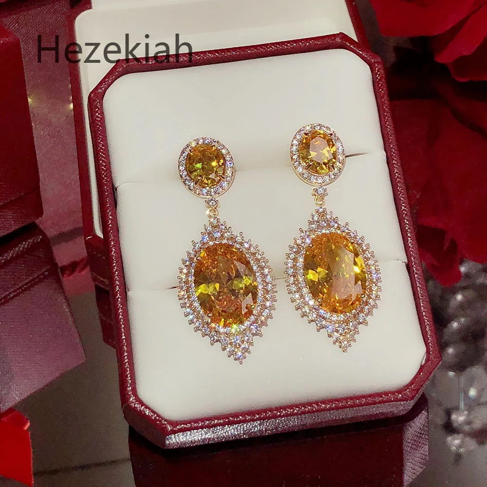 Hezekiah S925 серебряные серьги,, модные женские серьги для танцев, вечерние женские серьги высшего качества