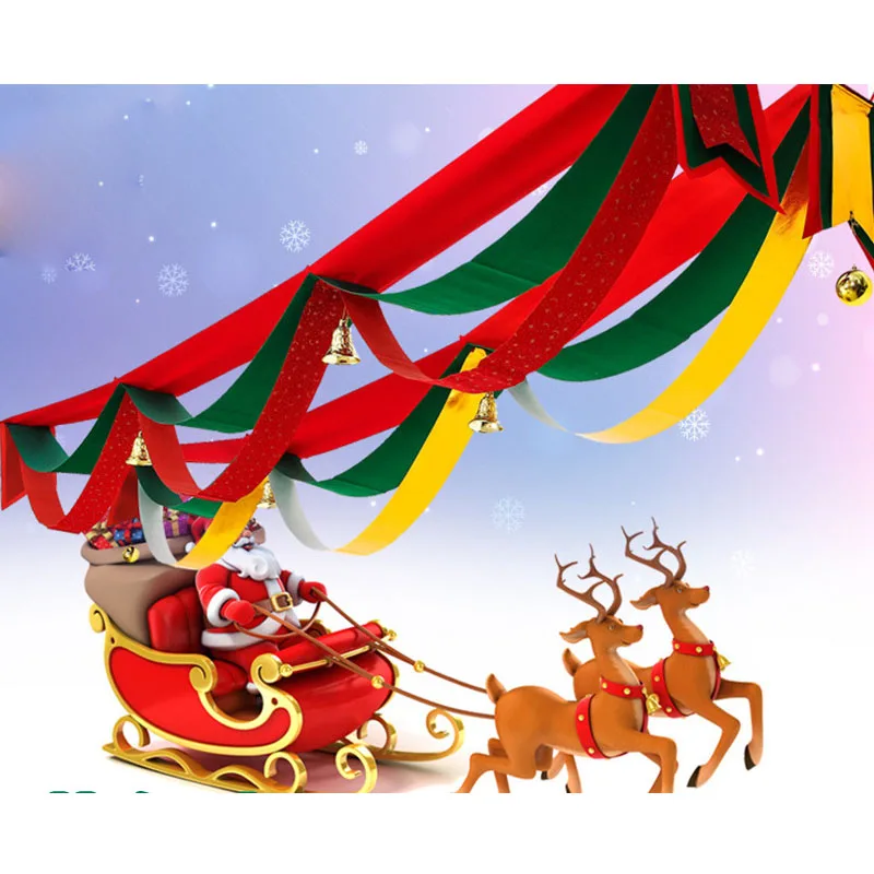 Flag Christmas Decorations For Home Wedding Birthday Party Decoration Banner Baby Shower Party Supplies kerst Enfeites De Natal