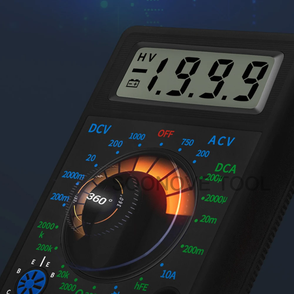 ANENG DT830G цифровой мультиметр AC/DC Автоматический диапазон ручные ЖК-цифровые мультиметры Вольтметр Амперметр Ом зуммер тестер